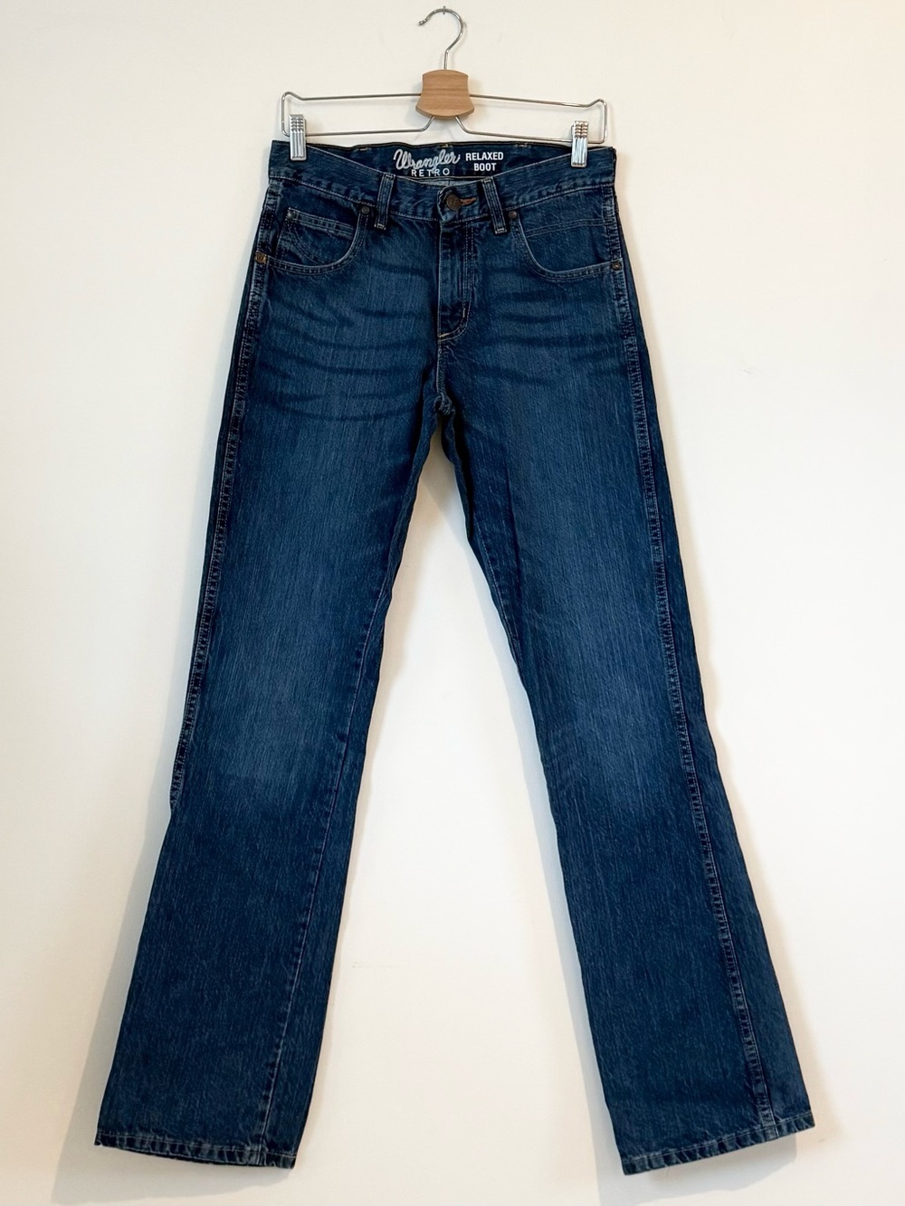 Wrangler Retro Relaxed Bootcut Jeans Blue Denim Western Women’s Size 29